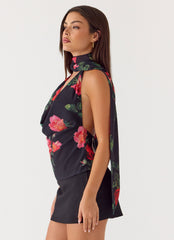 Get Me Halter Backless Top