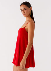 Godets Hem Mini Dress