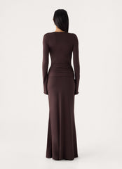 Gustin Long Sleeve Sash Maxi Dress