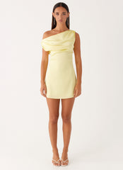 Heart Of Glass Satin Mini Dress