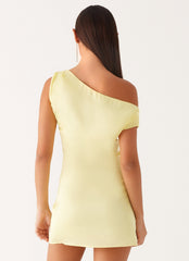 Heart Of Glass Satin Mini Dress