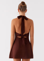 Heavy Hearted Linen Mini Dress