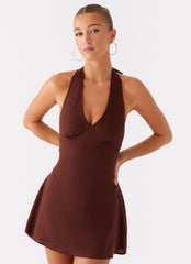 Heavy Hearted Linen Mini Dress