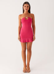 Hurts Like Hell Strapless Mini Dress