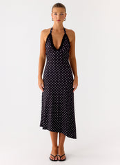 Illuminate Halter Midi Dress