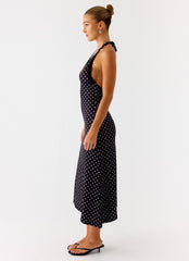 Illuminate Halter Midi Dress