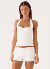 Indira Bustier Halter Top