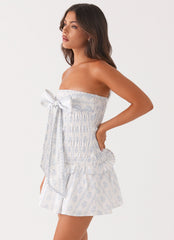 Izi Shirred Mini Dress