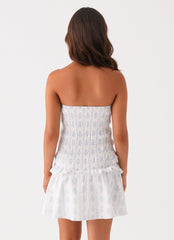 Izi Shirred Mini Dress