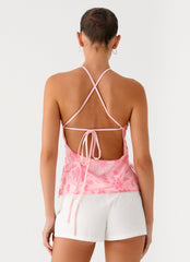 Janelle Beaded Halter Top