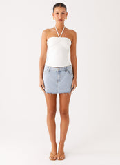 Kamen Low Rise Mini Skirt