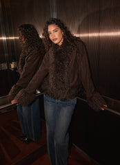 Kamsy Fur Trim Coat