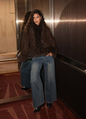 Kamsy Fur Trim Coat