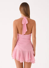 Kellsa Cowl Neck Mini Dress