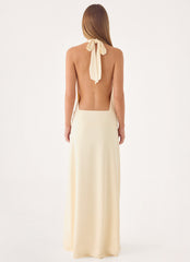 Kolisa Beaded Halter Maxi Dress