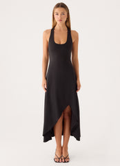 Kyrra Asymmetrical Midi Dress
