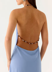 Le Soleil Halter Maxi Dress