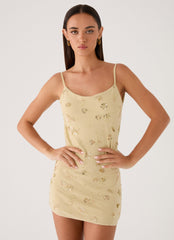 Levanna Beaded Sequin Mini Dress