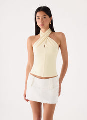 Liam Low Rise Denim Micro Skort