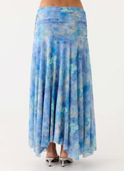 Liana Ruched Maxi Skirt