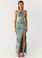 Lloyd Beaded Halter Top