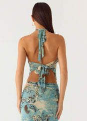 Lloyd Beaded Halter Top