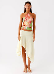 Loreta Beaded Tie Back Top