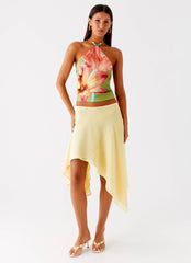 Loreta Beaded Tie Back Top