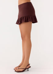 Lucie Mae Linen Mini Skirt