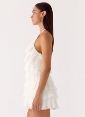 Lunar Bloom Mini Dress
