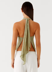 Maddox Scarf Top
