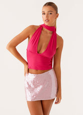 Made For You Low Rise Sequin Mini Skirt