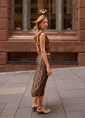 Malachie Lace Midi Skirt