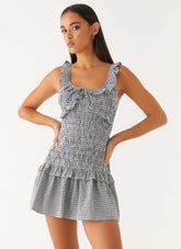 Mali Shirred Mini Dress