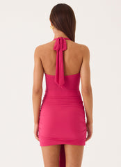 Miyah Halter Hardware Mini Dress