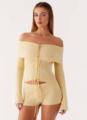 Muted Muse Knit Long Sleeve Top