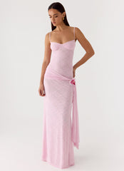 Natty Lace Mesh Maxi Dress