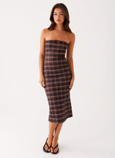 Niko Strapless Midi Dress