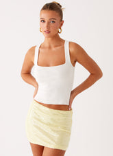 Nostalgic Nights Sequin Mini Skirt
