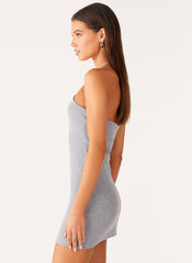 Off Script Button Front Mini Dress