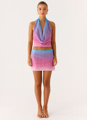 One More Time Sequin Knit Top