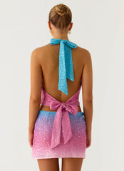 One More Time Sequin Knit Top