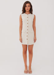 Castello Fiore Linen Mini Dress