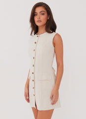 Castello Fiore Linen Mini Dress