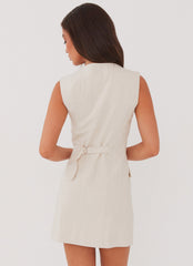 Castello Fiore Linen Mini Dress