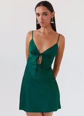 Flora Satin Mini Dress