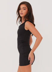 Arabella Twist Shoulder Mini Dress