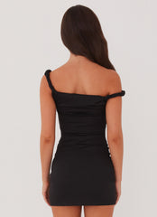 Arabella Twist Shoulder Mini Dress