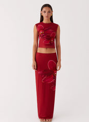 Waiting For Dawn Mesh Maxi Skirt
