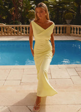 Be Mine Satin Maxi Dress
